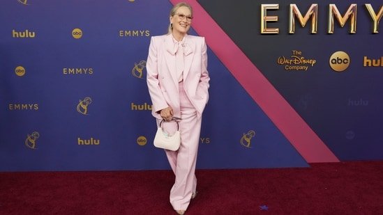 Meryl Streep poses for a photo on the red carpet at the 76th Emmy Awards. (Jordan Strauss/Invision/AP) Meryl Streep poses for a photo on the red carpet at the 76th Emmy Awards. (Jordan Strauss/Invision/AP)