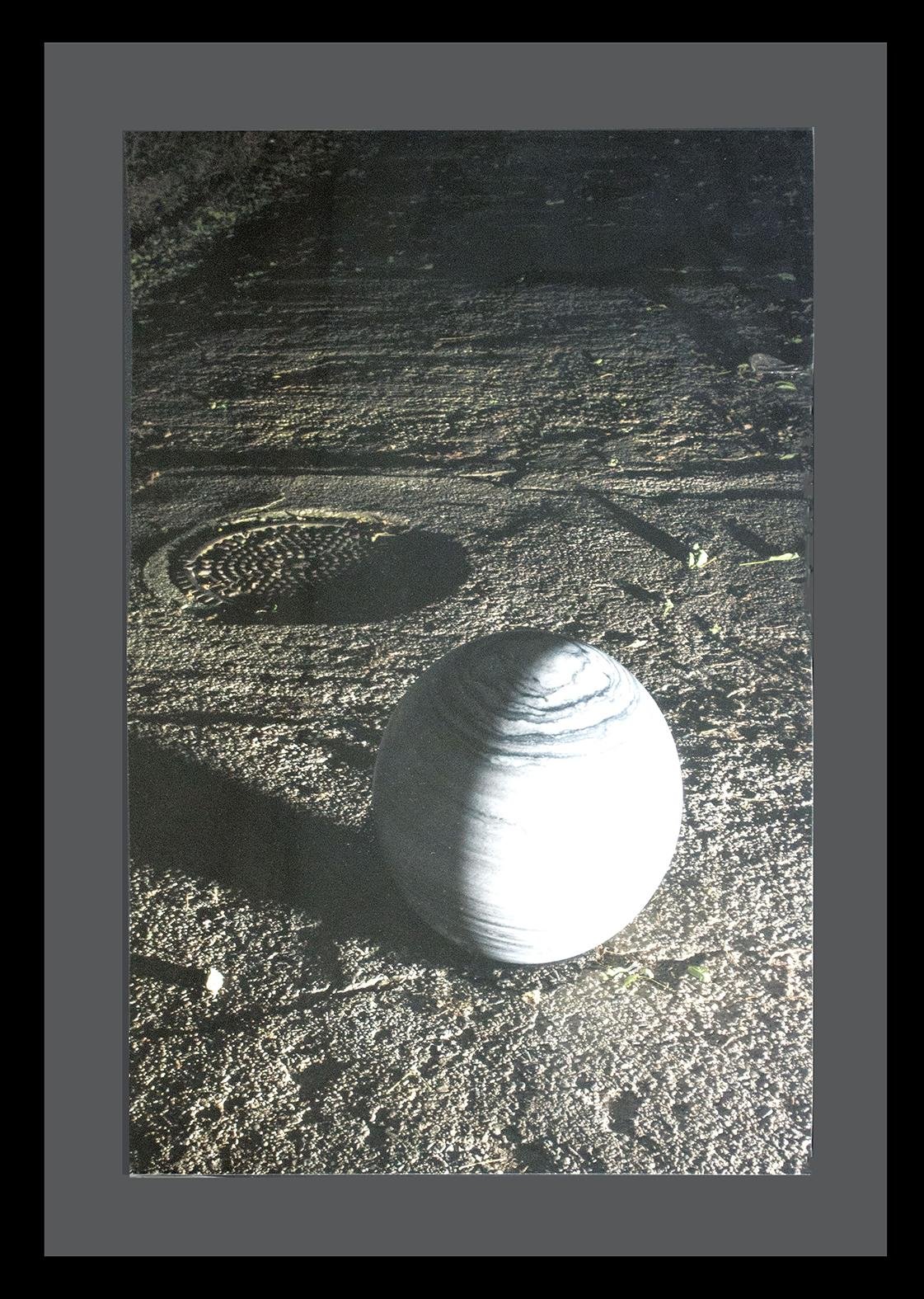 <em>Candidate</em> by Alicia Kawade” alt=”<em>Candidate</em> by Alicia Kawade”/><span><em>Without title</em> by Alicia Kawade</span></div>
<p>In another work, by Polish artist Alicja Kwade, an orbiting planet is on the road, where he plays with perspective, science and space, and is set against a particularly interesting lenticular photograph by Canadian Dan Hudson, which shows the Atlas sculpture beneath the globe. is the land. The trees around it change in seasons as the viewer moves from left to right.</p>
<p>Below is a second dynamic optical piece, extraordinary by Beatrice Hug, that pulses with bright purples and blues. <em>Blue lagoon</em> Bright turquoise and white: it’s big and thick, a planet and – if you step aside – a moon as stunning as any night sky.</p>
<div id=
